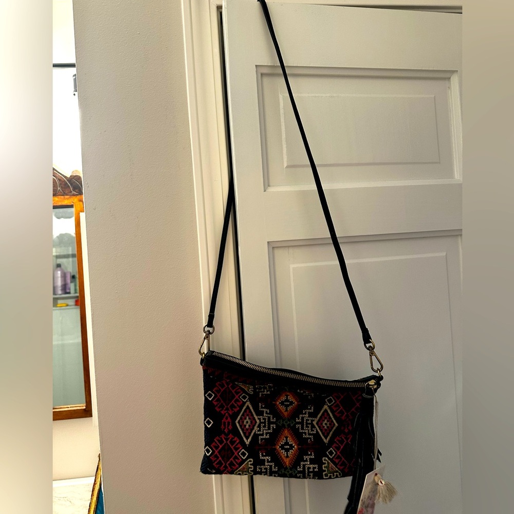 Johnny Was velvet crossbody - Picture 2 of 6